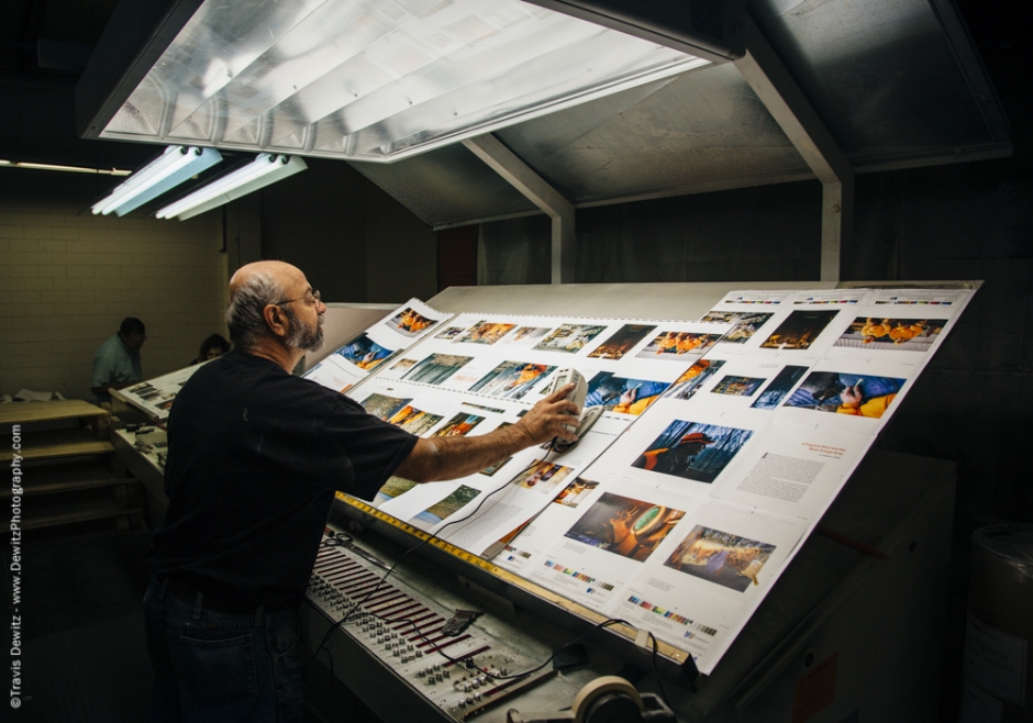 Blaze Orange Book - Worzalla Publishing- Color Check on Light Table