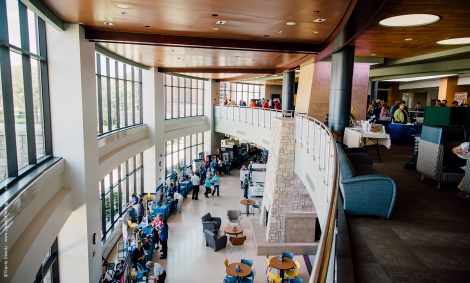 UWEC Davies Center Interior Booth Events