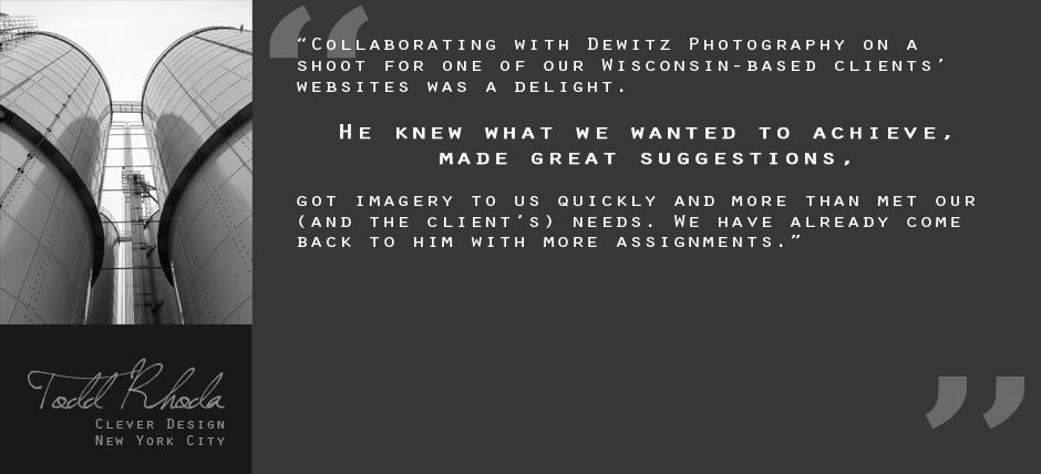 Client Testimonial Quote Gray Todd Rhoda Clever Design