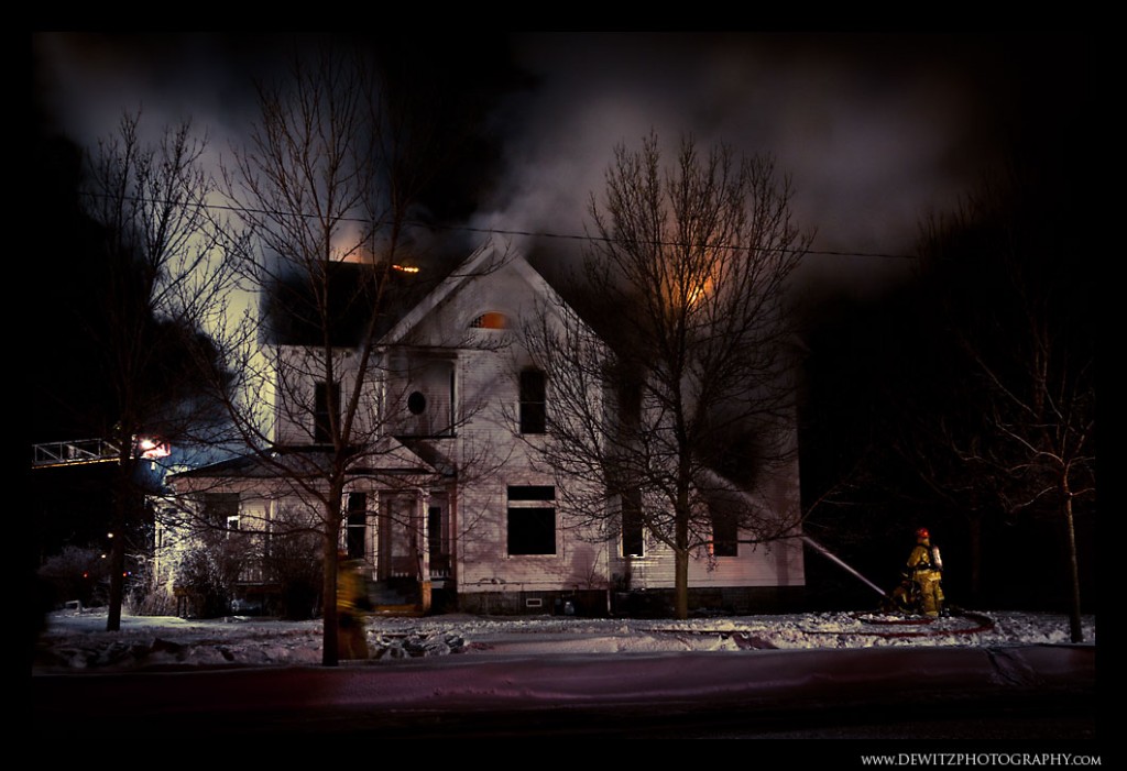 Eau Claire Fire Lake Street Historic Home Fire Dewitz Photography