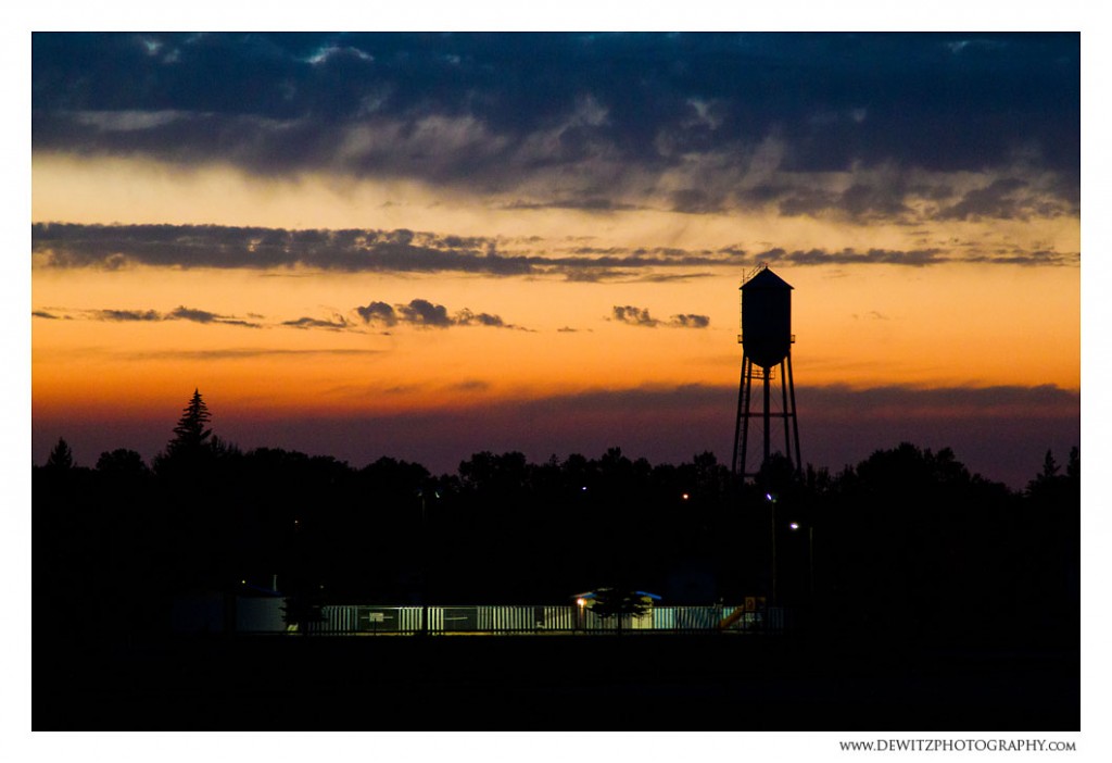 Typical Small North Dakota High Plains Town Tioga, ND Dewitz