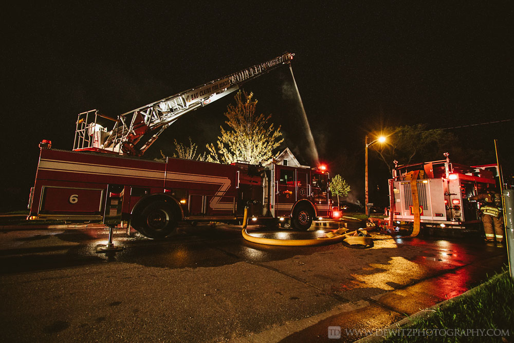 Eau Claire Fire Department Battles Massive House Fire in the City of