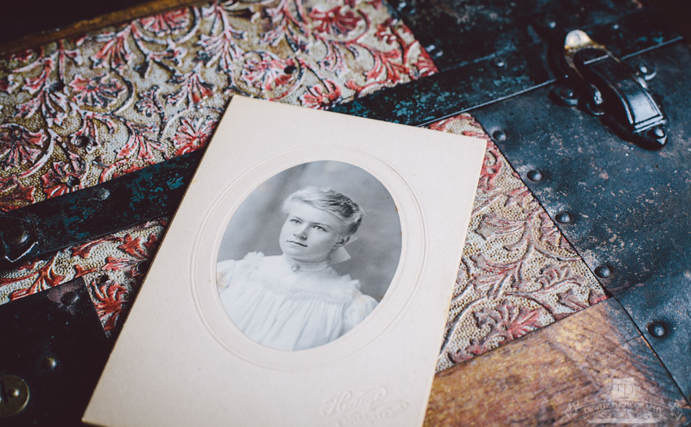 Beautiful Young Girl on White Cabinet Card