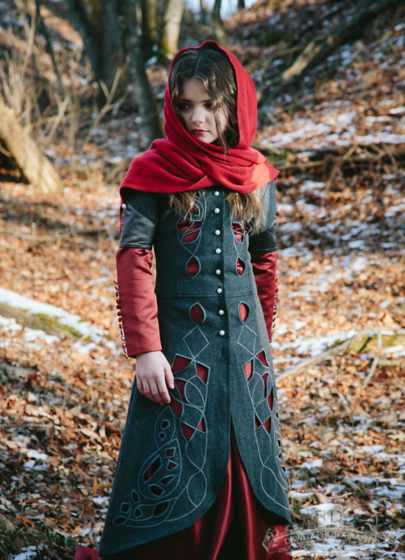 Red Riding Hood Looking Away