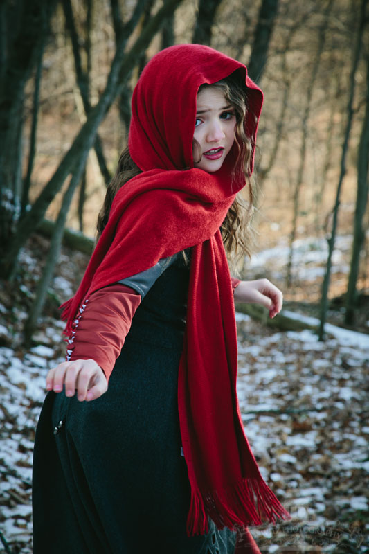 Red Riding Hood Looking Back for the Wolf