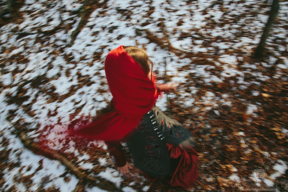 Red Riding Hood Spinning Around