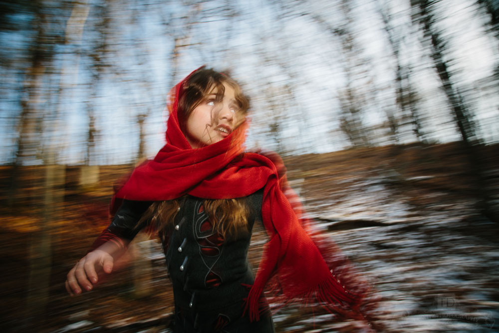 Red Riding Hood a Running Blur