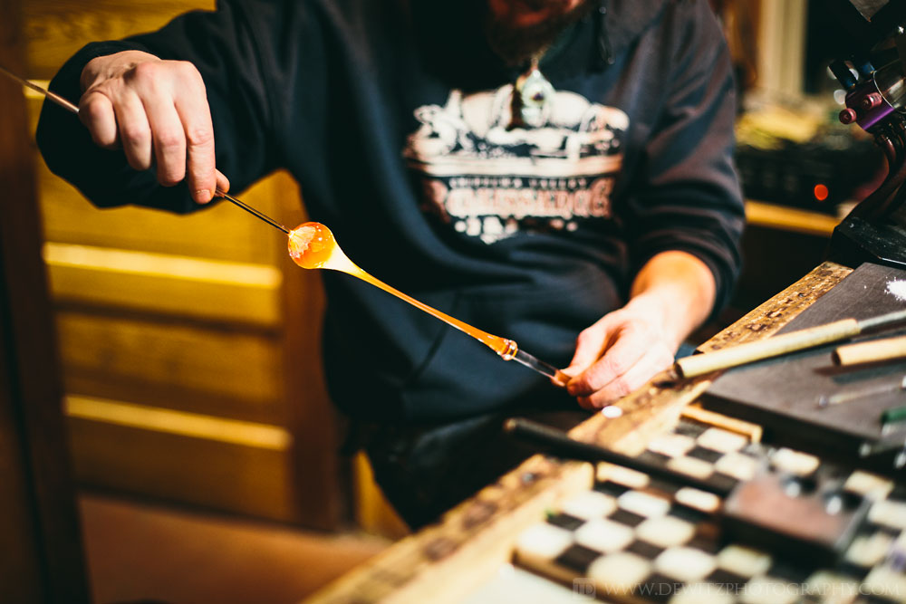 christensen_glass_melted_glass_being_pulled_and_stretched