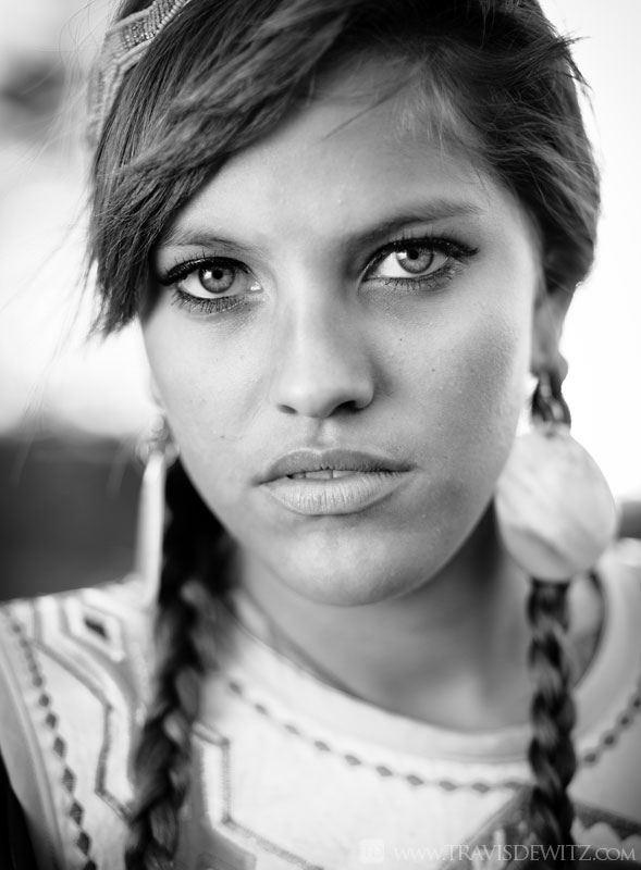 Native American Teen Black and White Fancy Shawl Series