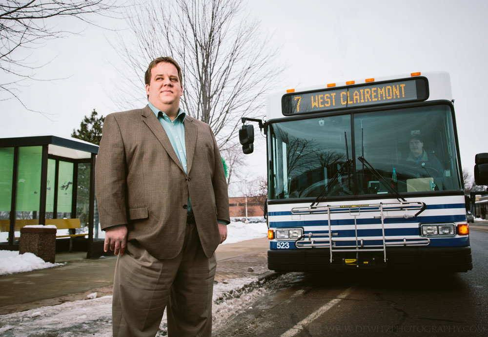 Eau Claire Transit Manager Mike Branco Environmental Portrait