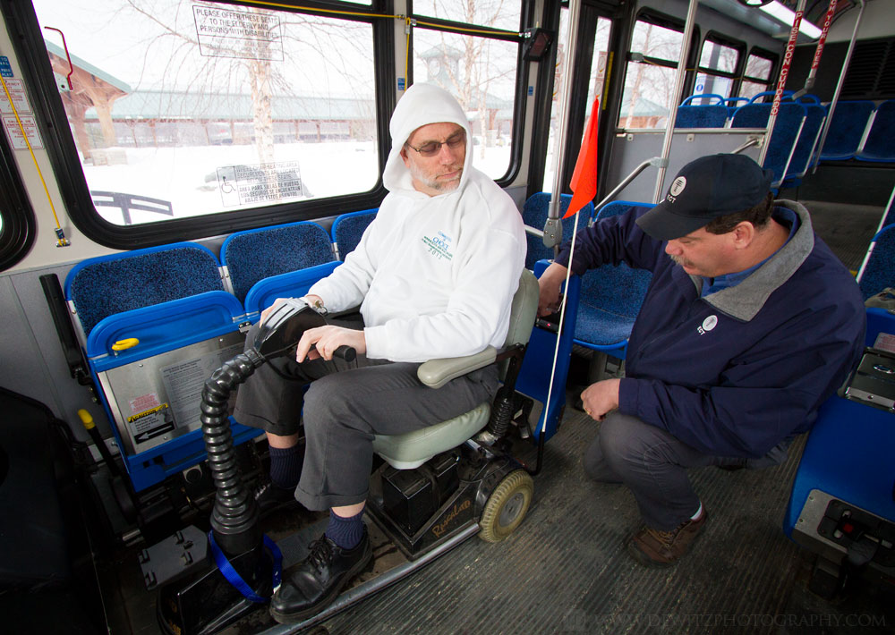 Eau Claire Transit QStraint Motor Scooter Bus Operator