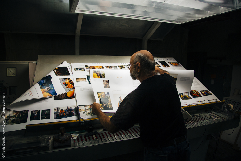 Blaze Orange Book - Worzalla Publishing- Inspecting on the Light Table