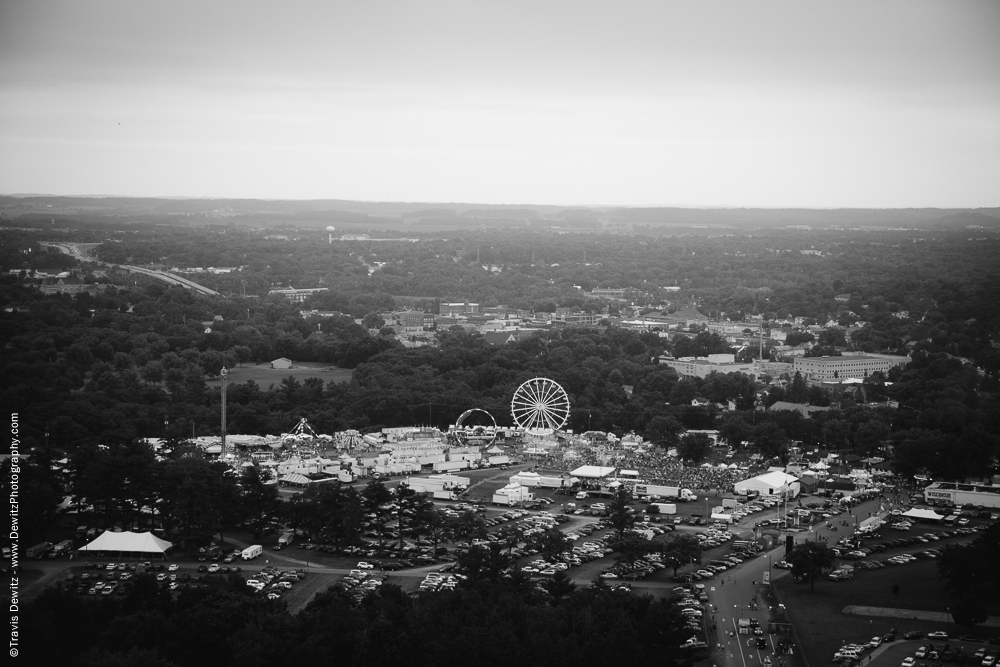 Northern Wisconsin State Fair Aerial of Ferris Wheel