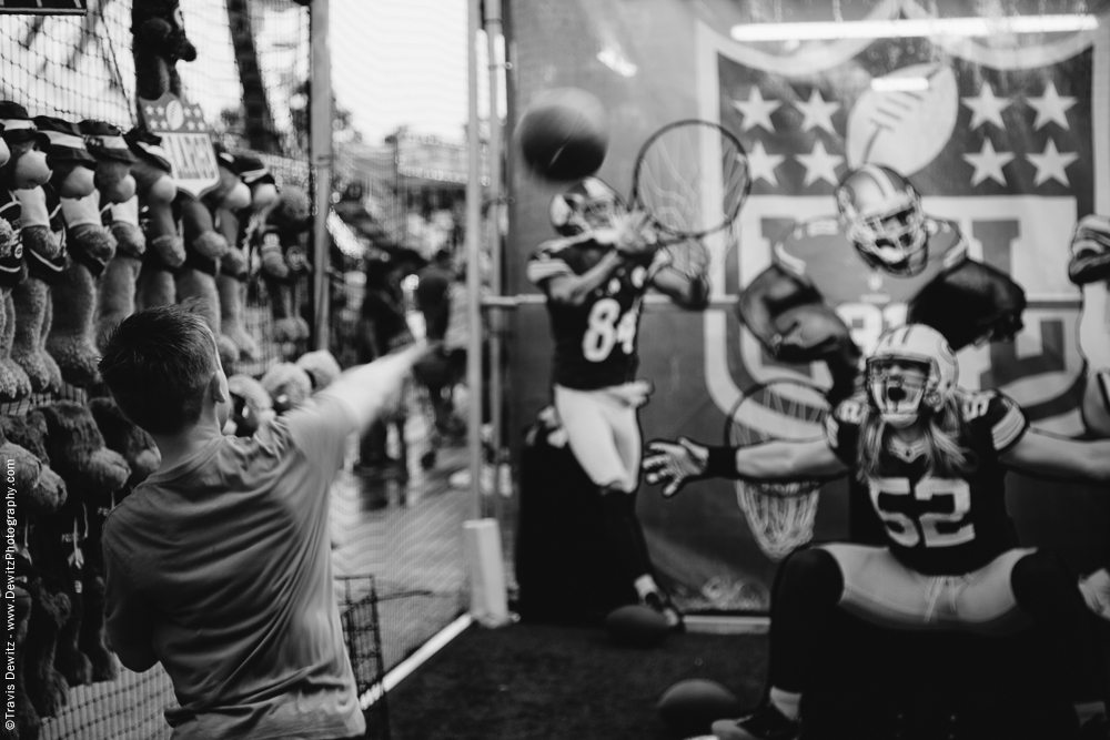 Northern Wisconsin State Fair Boy Throwing Football Game