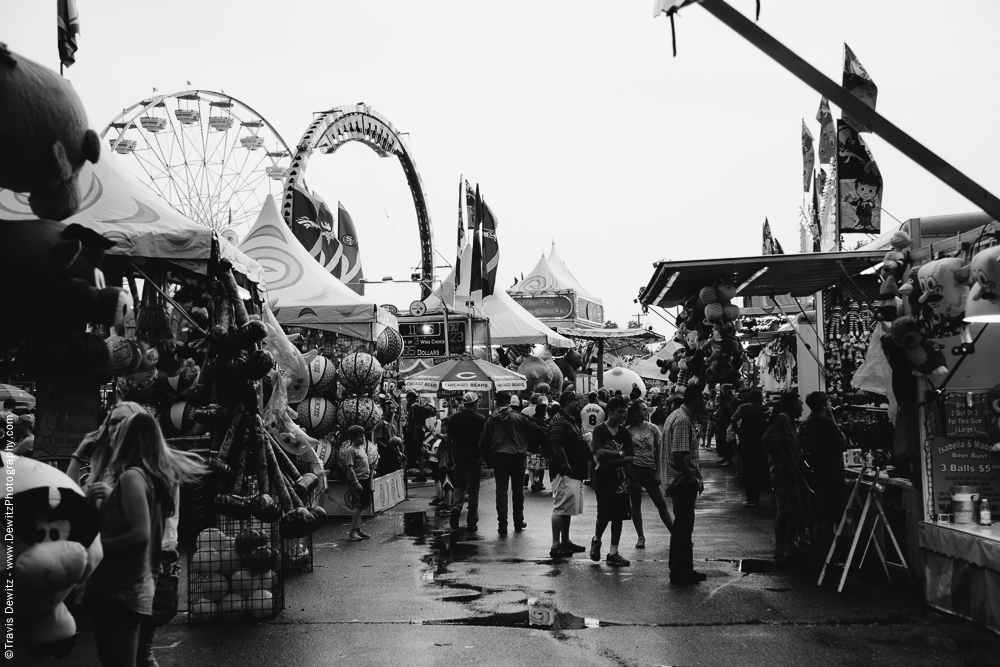 Northern Wisconsin State Fair Busy and Wet Midway