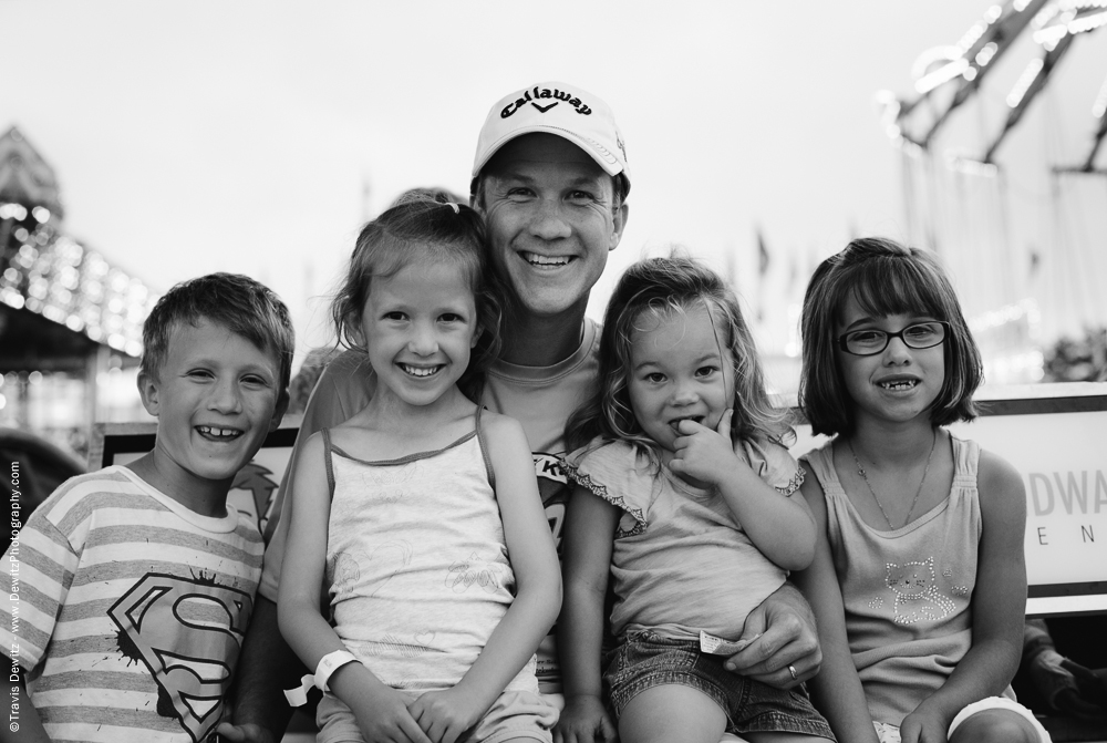 Northern Wisconsin State Fair Dad With His Kids