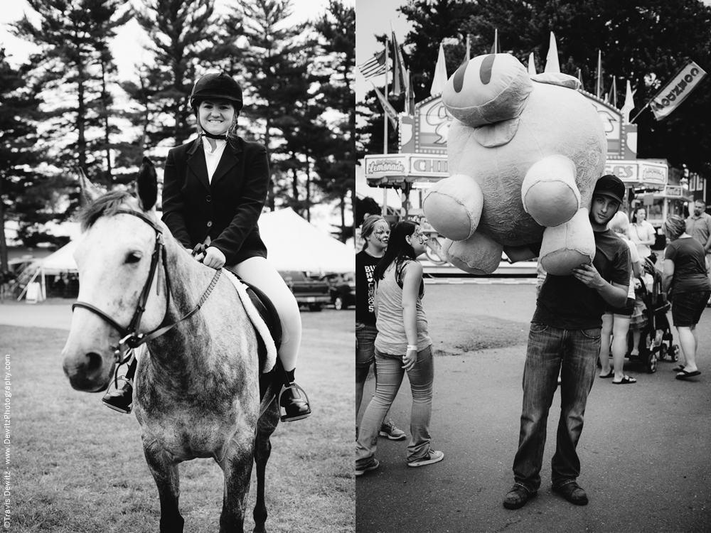 Northern Wisconsin State Fair English Horse Riding and Big Stuffed Prizes