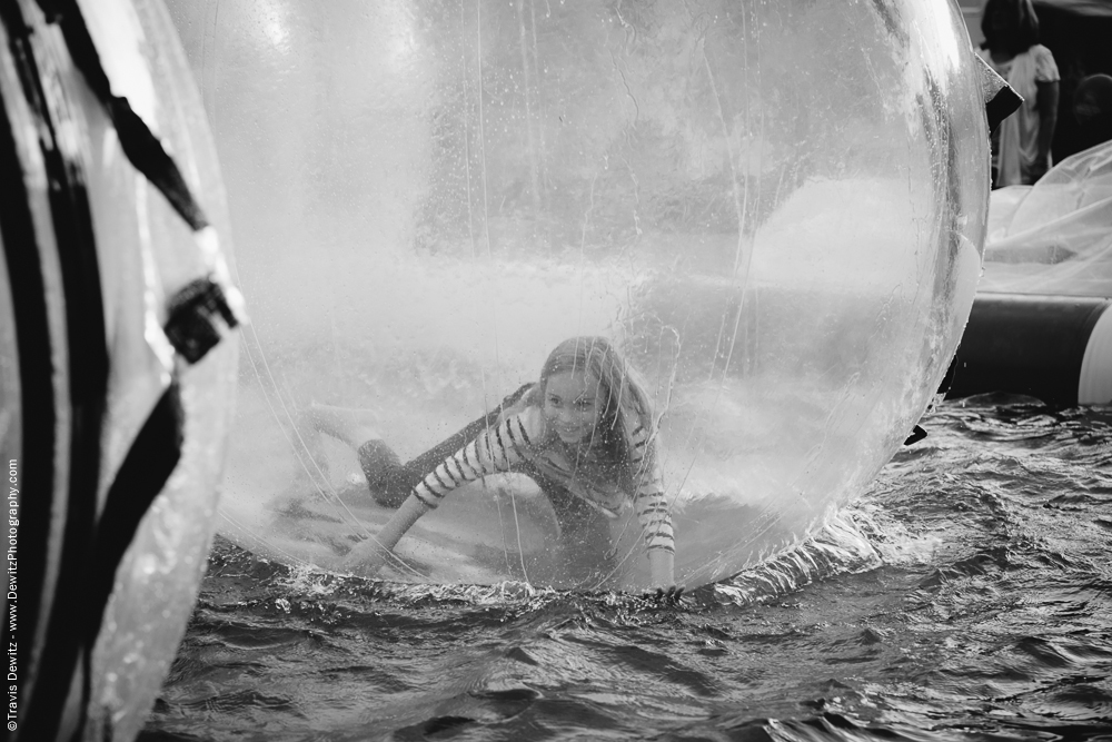 Northern Wisconsin State Fair Girl in Water Ball