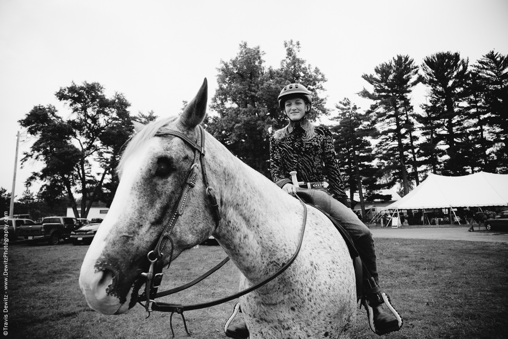 Northern Wisconsin State Fair Girl on Blind Horse