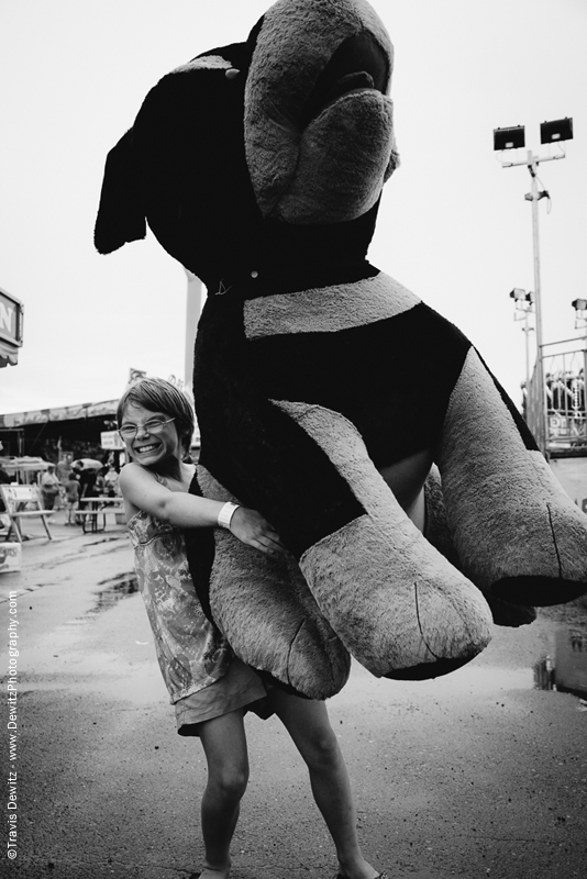 Northern Wisconsin State Fair Girl with Huge Dog