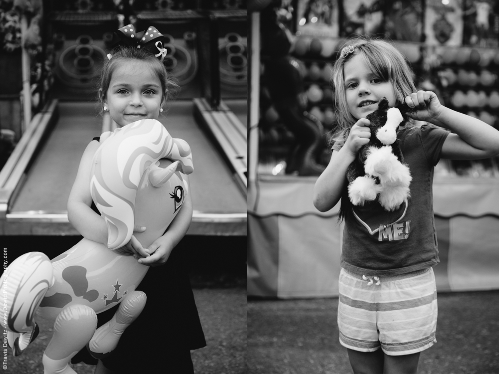 Northern Wisconsin State Fair Girls With Toy Horses