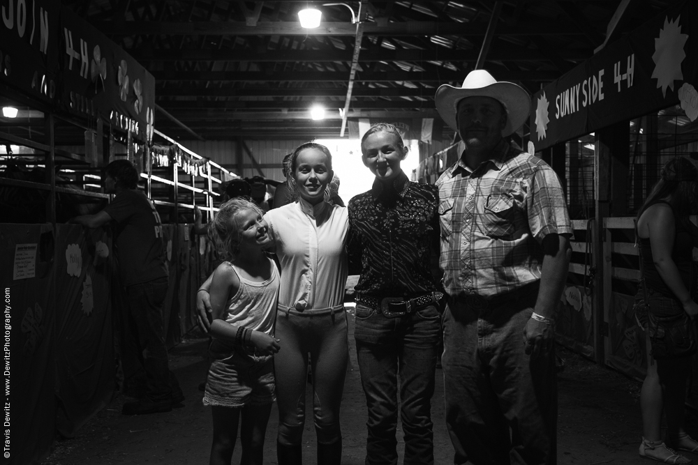 Northern Wisconsin State Fair Group in Horse Stable