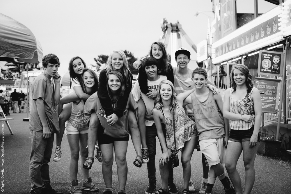 Northern Wisconsin State Fair Group of Kids