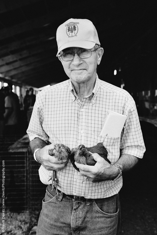 Northern Wisconsin State Fair Guy With Chickens
