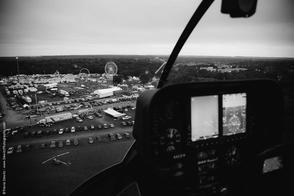 Northern Wisconsin State Fair Helicopter View Over Fair Grounds