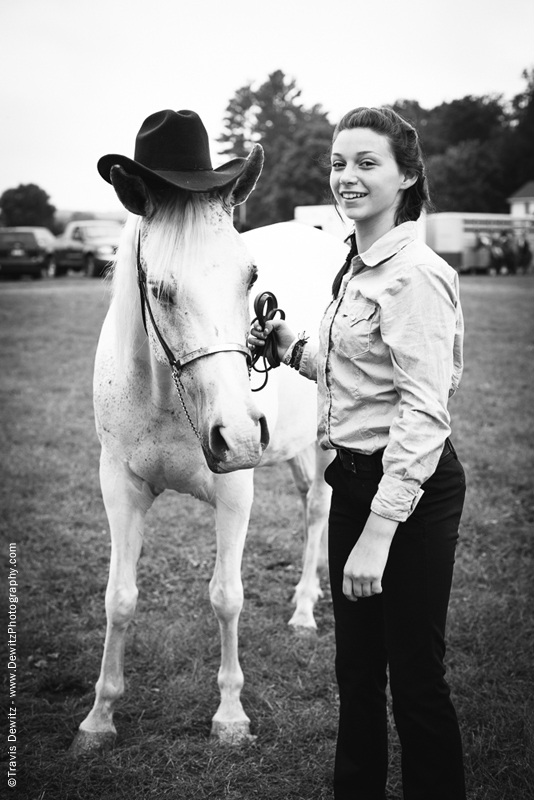 Northern Wisconsin State Fair Horse Wearing Cowboy Hat