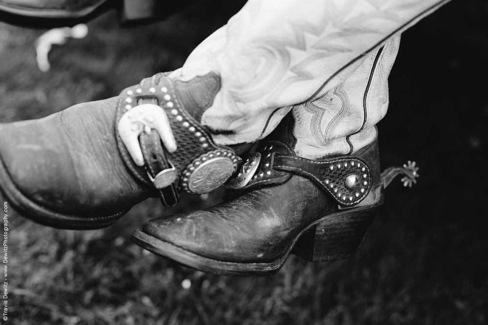 Northern Wisconsin State Fair Leather Cowgirl Boots