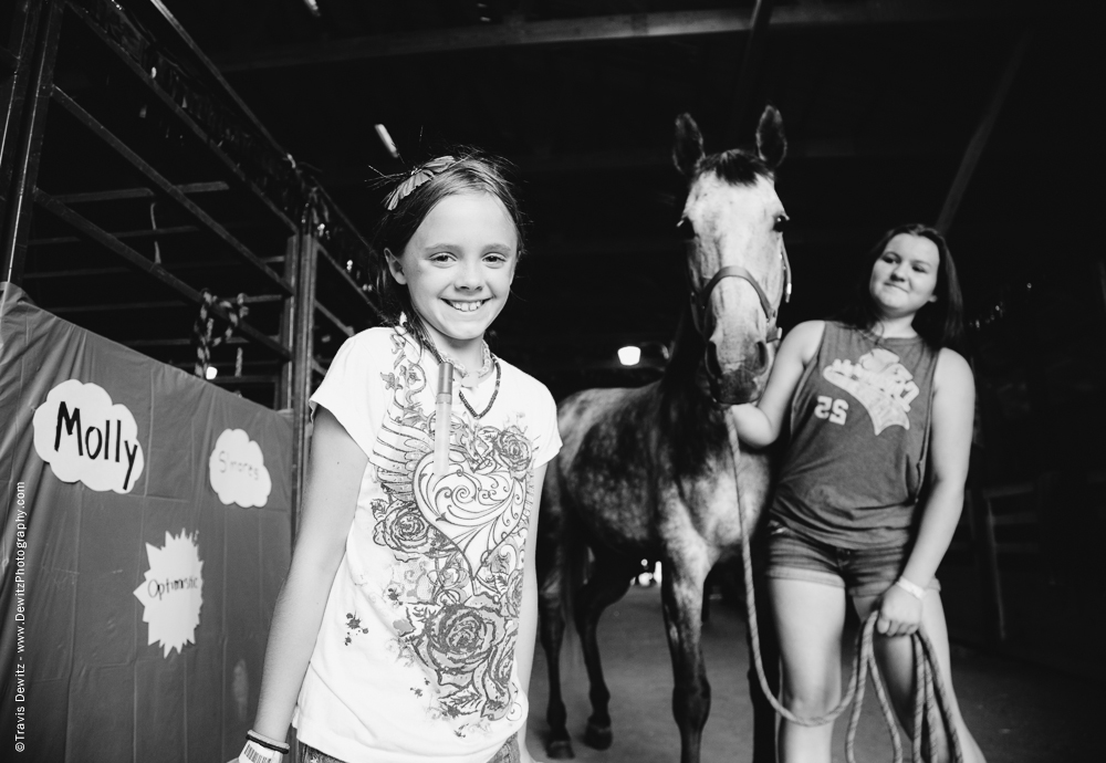 Northern Wisconsin State Fair Little Girl Portrait With Horse