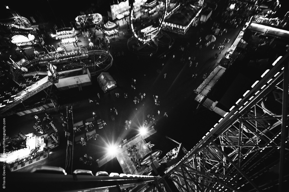 Northern Wisconsin State Fair Looking Down from the Ferris Wheel