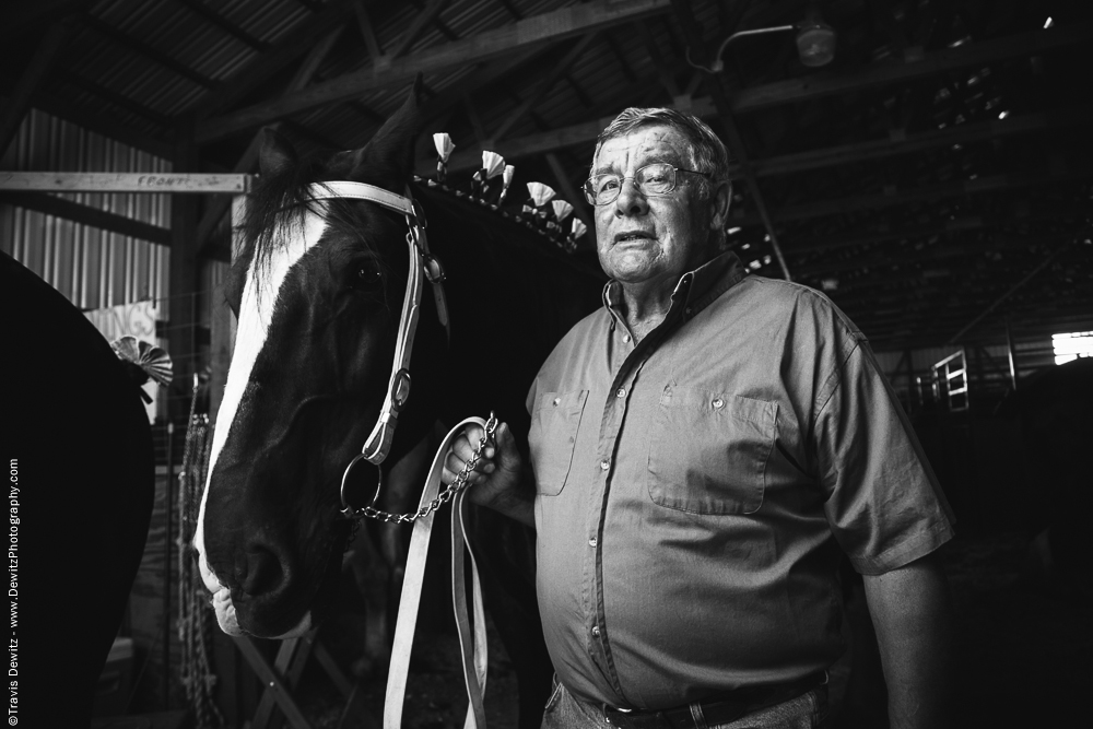 Northern Wisconsin State Fair Man and His Horse