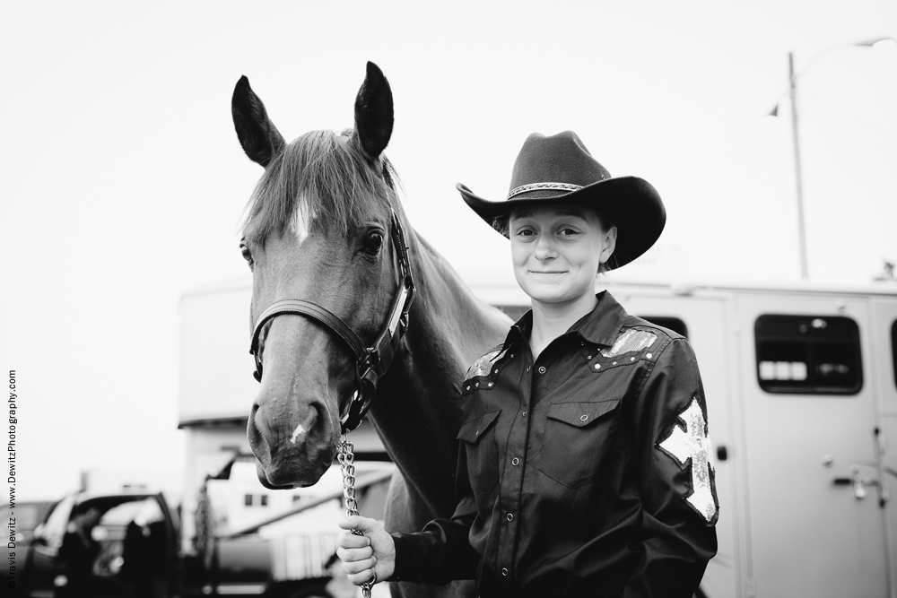 Northern Wisconsin State Fair Portrait With Her Horse
