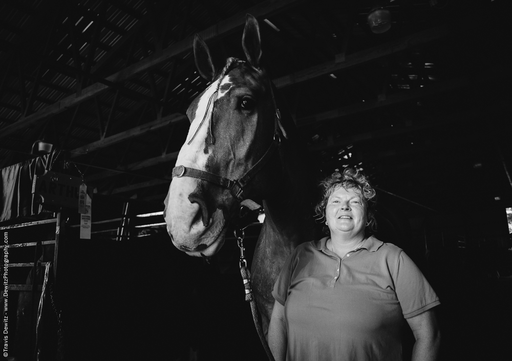 Northern Wisconsin State Fair Portrait With Horse