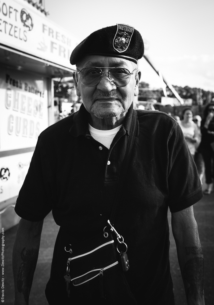 Northern Wisconsin State Fair Portrait With Vietnam Veteran