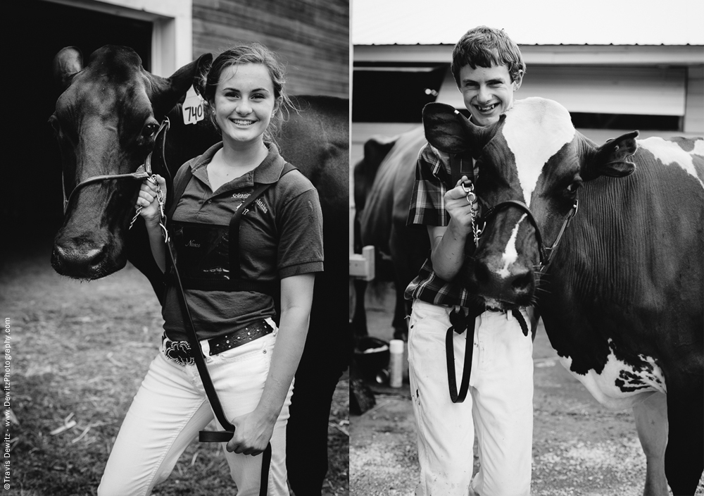 Northern Wisconsin State Fair Portraits With Cows