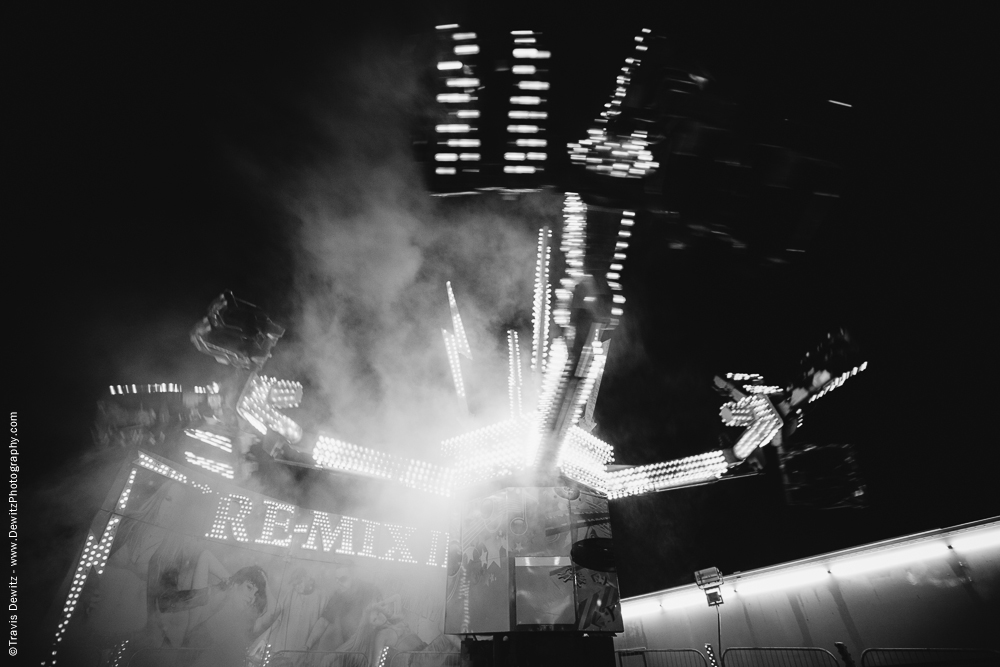 Northern Wisconsin State Fair Ride in Smoke