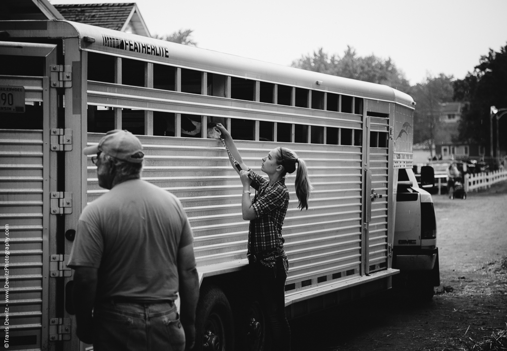 Northern Wisconsin State Fair Teen Saying Last Goodbye