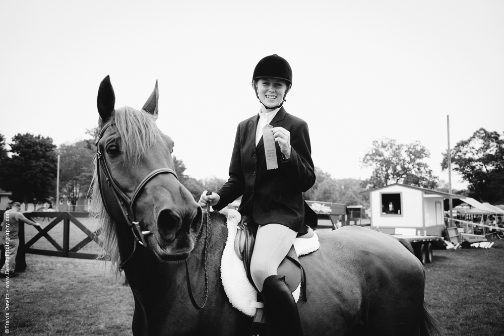 Northern Wisconsin State Fair Teen With Horse Ribbon