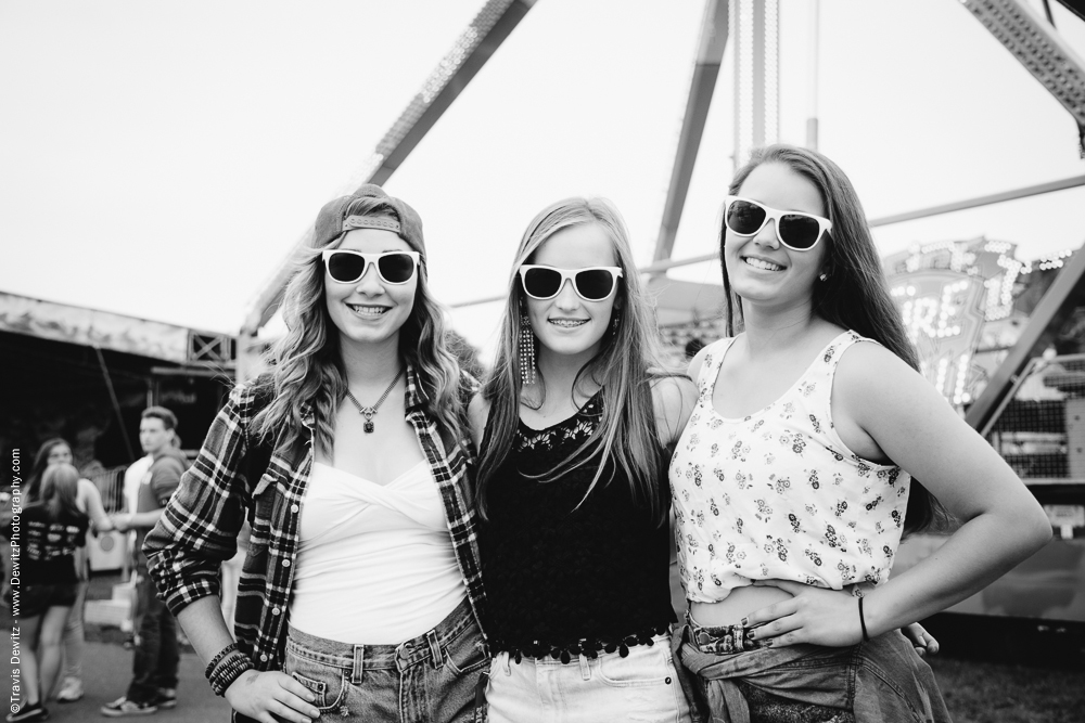 Northern Wisconsin State Fair Three Girls Pose