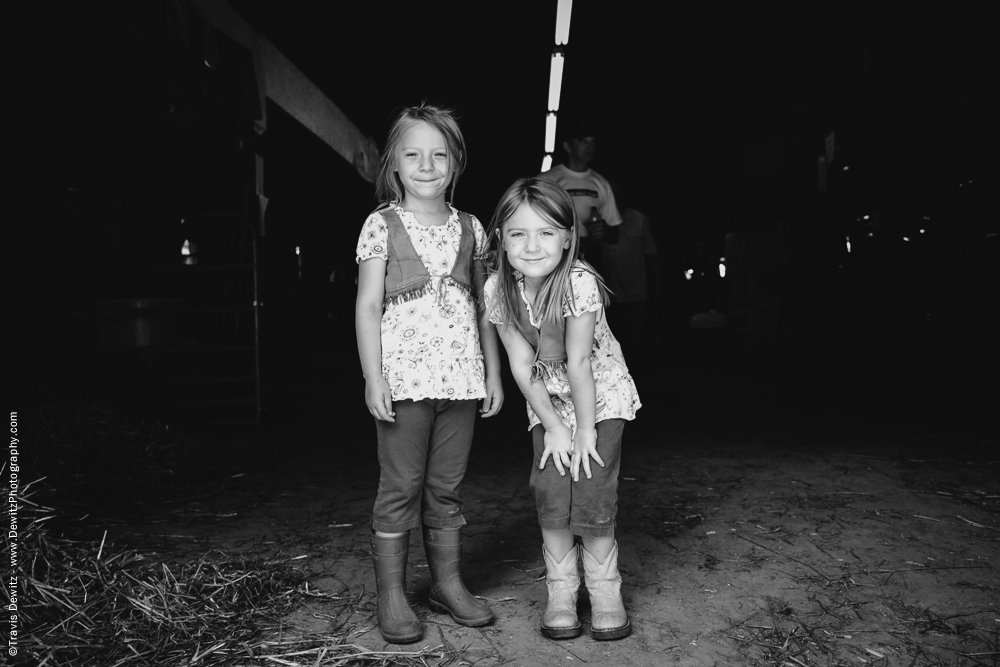 Northern Wisconsin State Fair Two Young Girls Pose