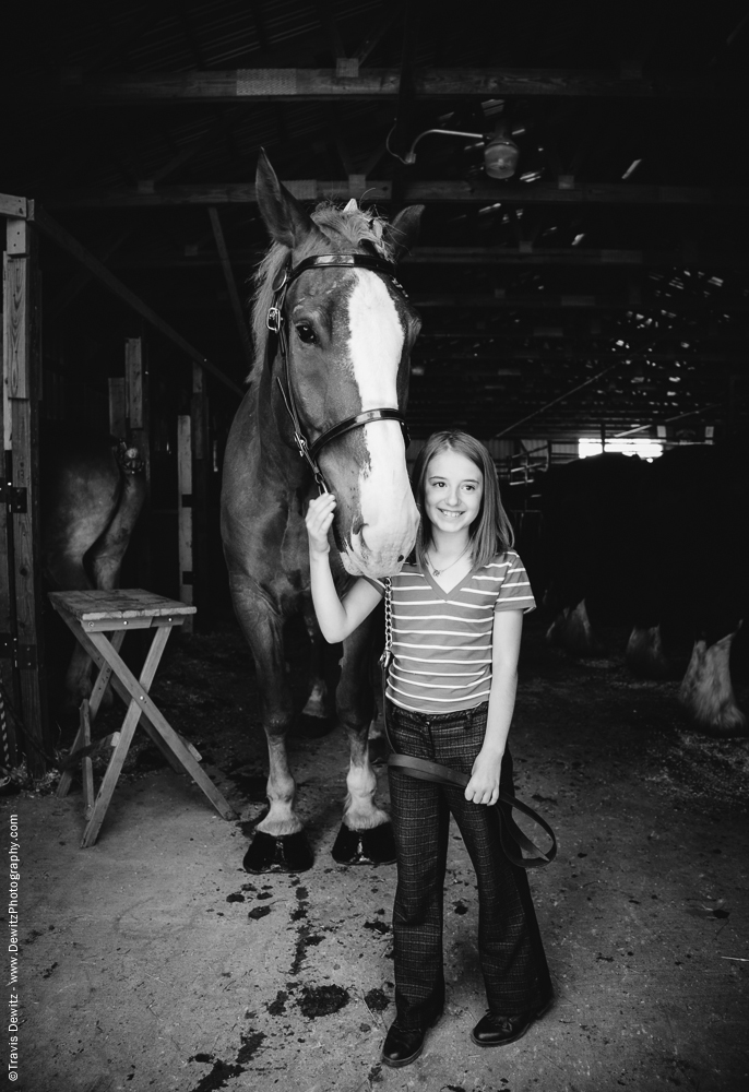 Northern Wisconsin State Fair Young Girl With Her Horse