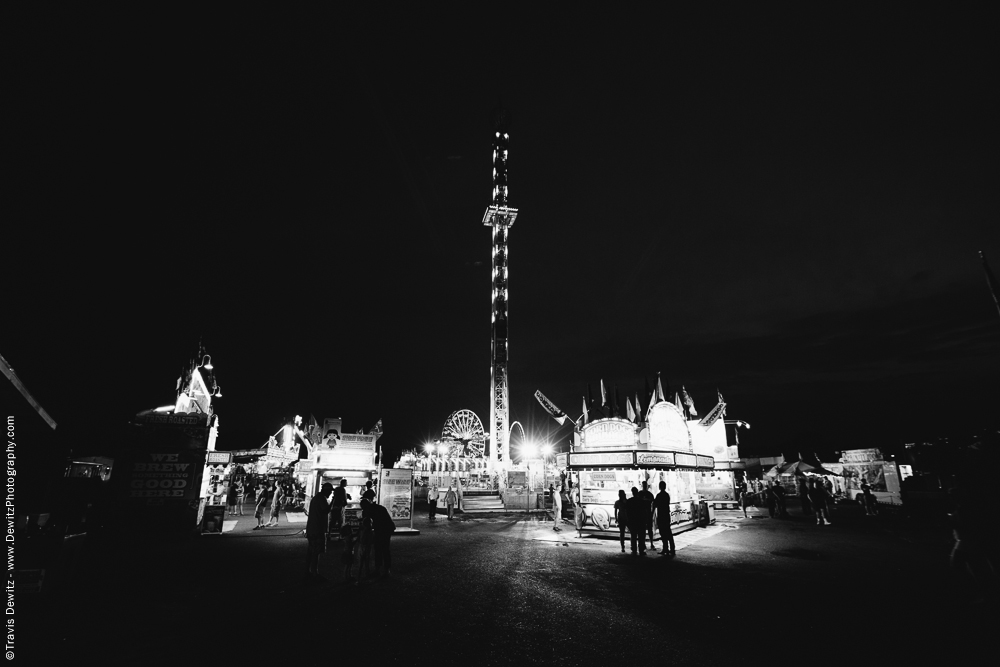 Northern Wisconsin State Fair at Night