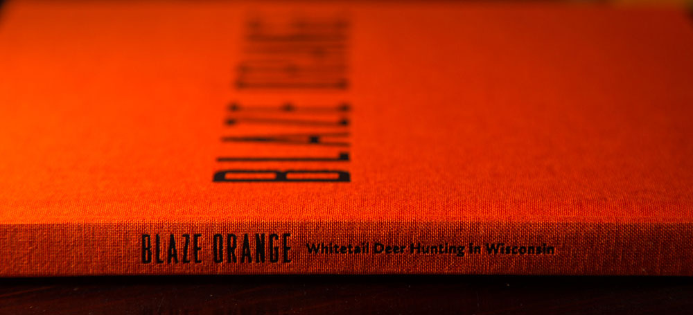 Blaze Orange Wisconsin Hunting Book- Whitetail Deer Book Spine