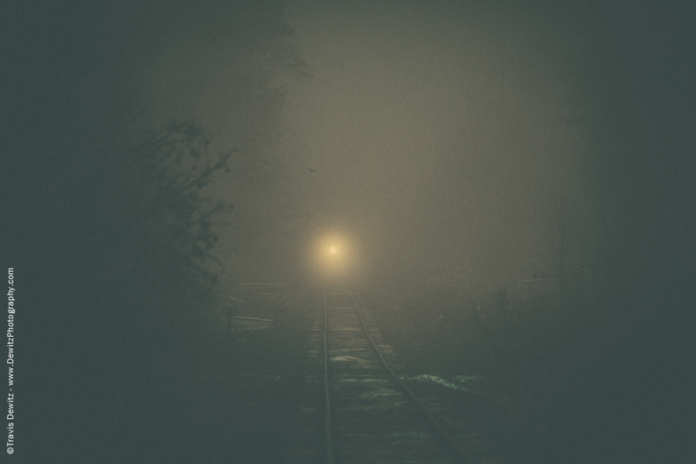 Lone Light Coming Down Tracks