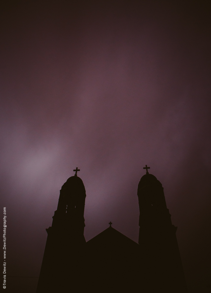 Steeple in Storm