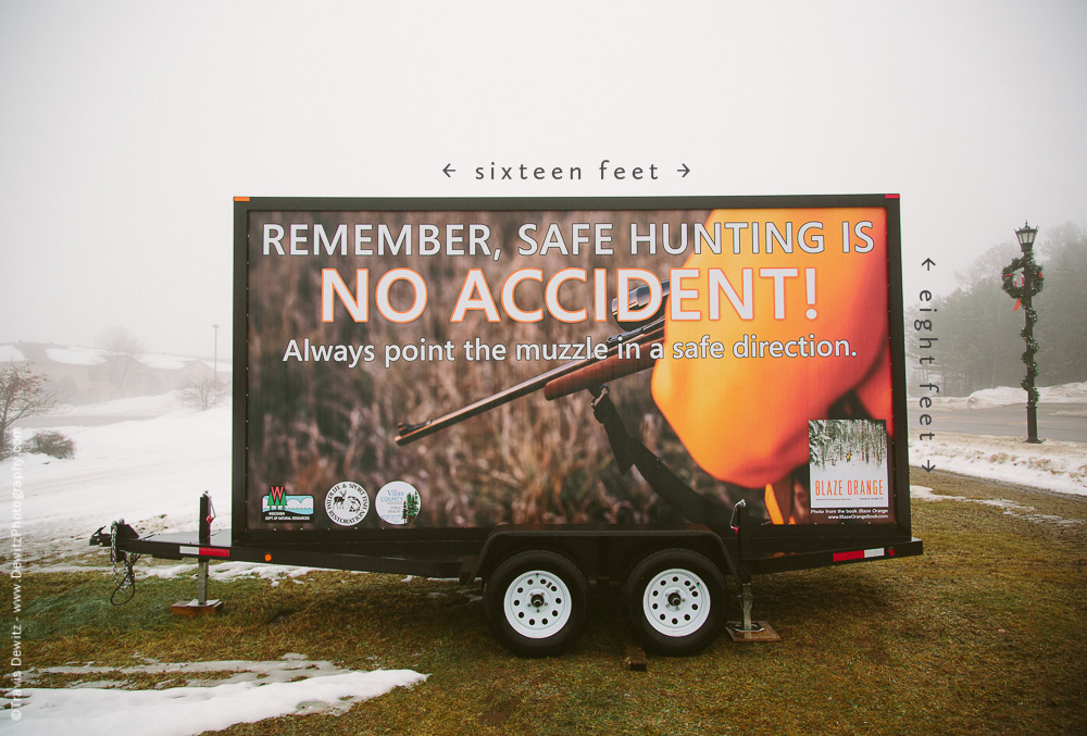 DNR Gun Safety Billboard Designed by Dewitz Photography