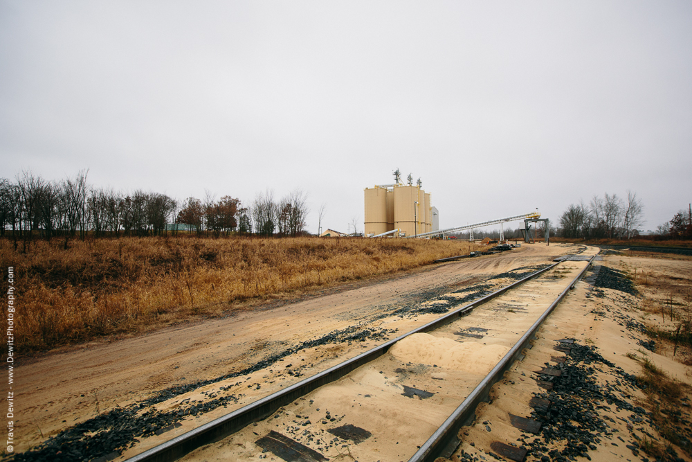 Frac Sand Loading Track in Western Wisconsin